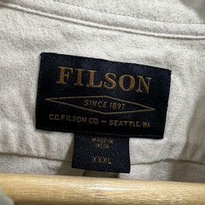 Mens Filson Field Flannel Button Up Shirt 3XL image 4