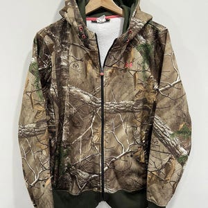 Womens Vintage Camo Real Tree mossy oaks hoodie under armour image 1
