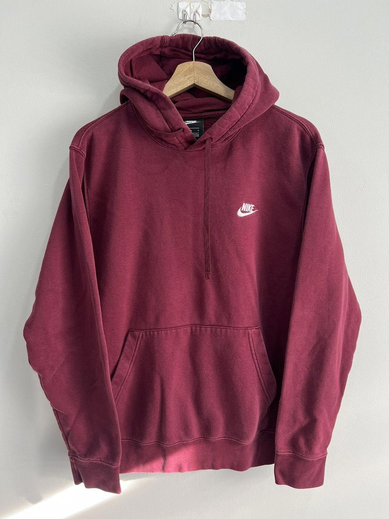 Vintage Y2K Nike Hoodie Sweater swoosh check image 1