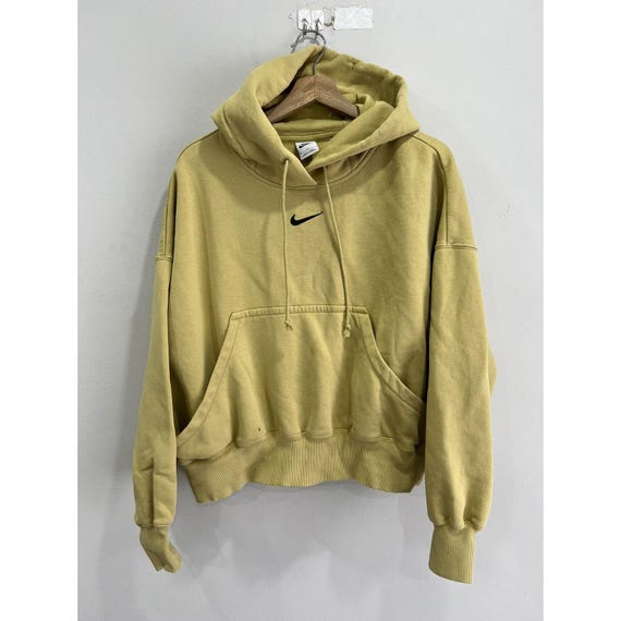 nike yellow check sweatshirt