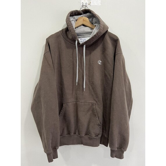 Vintage Champion Sweater Braun Vintage Champion Hoodie Braun Beige