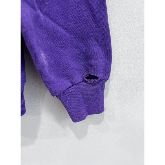 Vintate 90s Blank Sweater sweatshirt purple - image 4