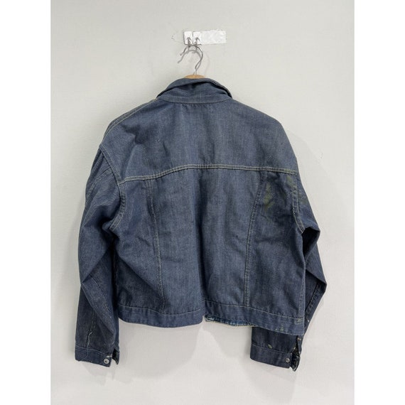 Vtg 70s JC Penney Denim Paint Splattered jacket r… - image 3