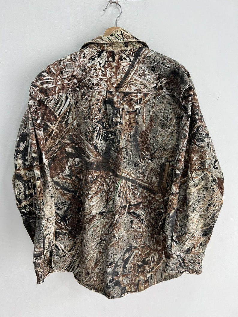 Vintage Real Tree Camo Button Up shirt mossy oak image 2