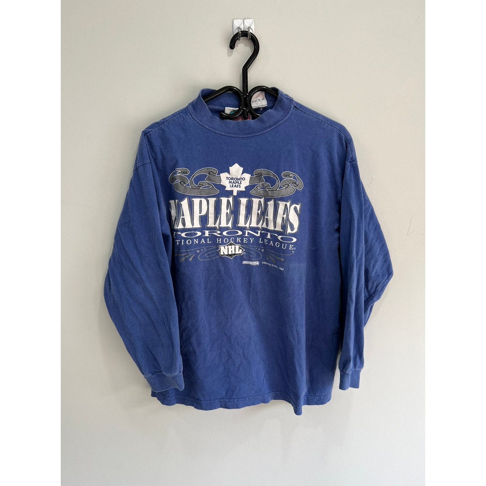 Vintage Toronto Maple Leafs Trench Sweatshirt Crewneck Size XL