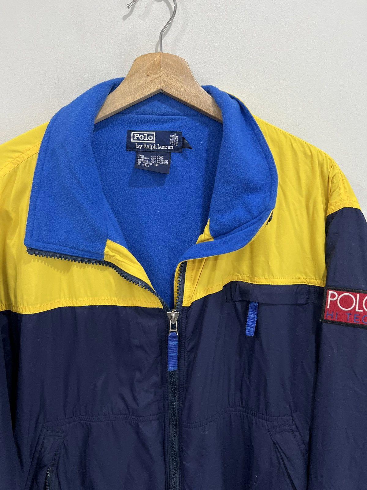 Vintage 90s Ralph Lauren Polo Hi Tech Jacket Usa Pwing Bear
