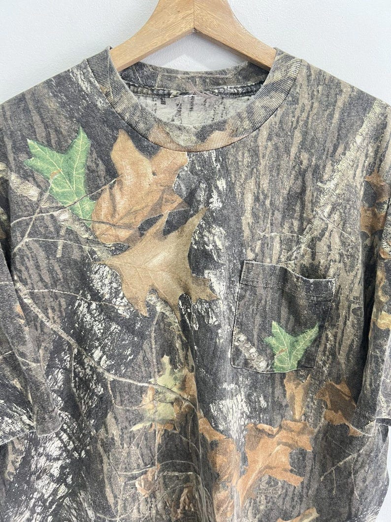 Vintage Camo Real Tree tee shirt mossy oak image 3