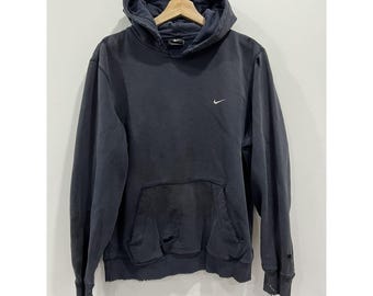 Sudadera con capucha Nike vintage desgastada y grande