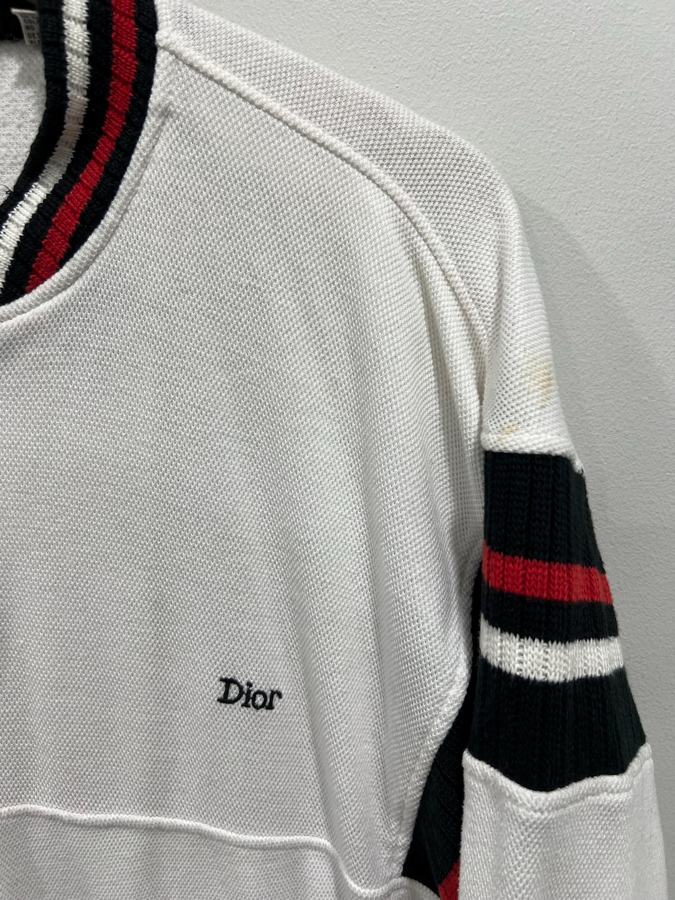 Vintage 80s Christian Dior Zip up Sweater White L - Etsy Israel