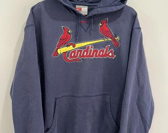Bluza z kapturem Vintage Cardinals Nike Center Swoosh w kratkę