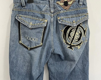 Vintage Coogi Denim Baggy Jorts Jeans Broek Shorts 38 trui