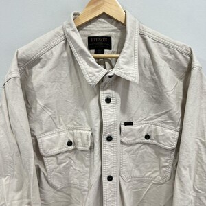 Mens Filson Field Flannel Button Up Shirt 3XL image 2