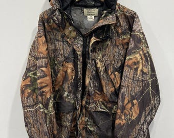 ジャケット・アウター [Vintage]80s RealTree Camo Hooded Down Vintage 80s-90s Cabela's Realtree Thick Wool Gore-tex