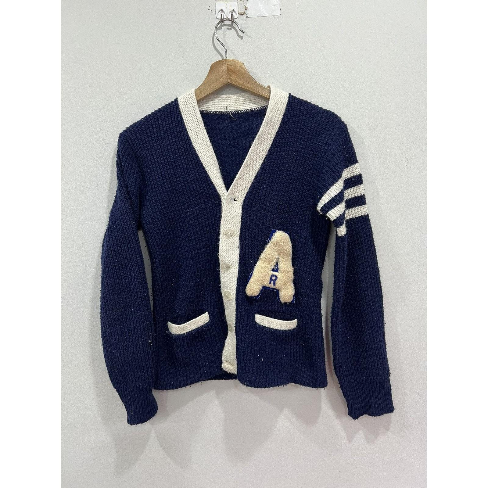 Vintage 1960s Cardigan Knit Sweater Xs - Etsy