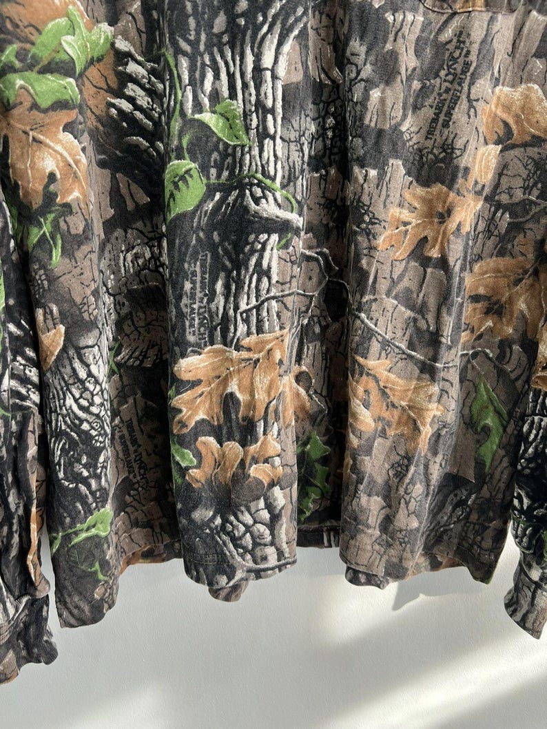 Vintage Real Tree Camo Longsleeve Shirt mossy oaks crewneck image 4
