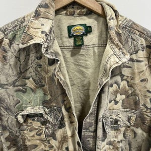 Vtg Cabelas Camo Real Tree Mossy Oaks Button Up Shirt xxl image 3