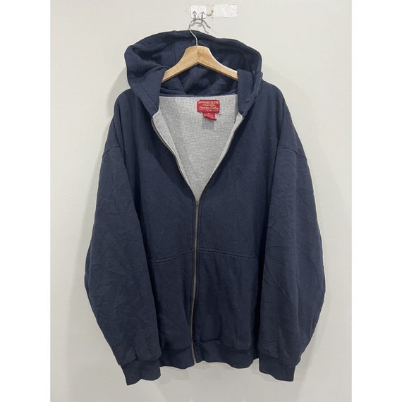 Vintage Sun Faded Thermal Lined Hoodie Zip up Sweater Xxl - Etsy