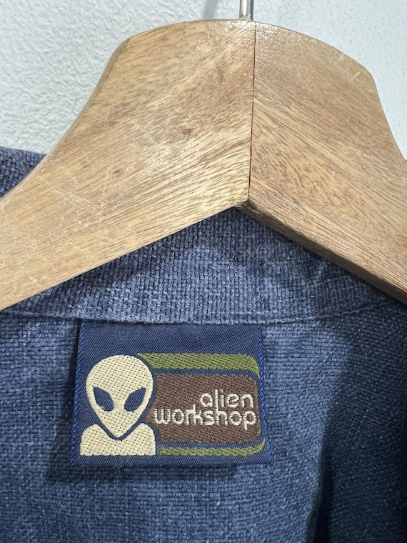 Vintage Alien Workshop Denim Jacket Workwear Shir… - image 5