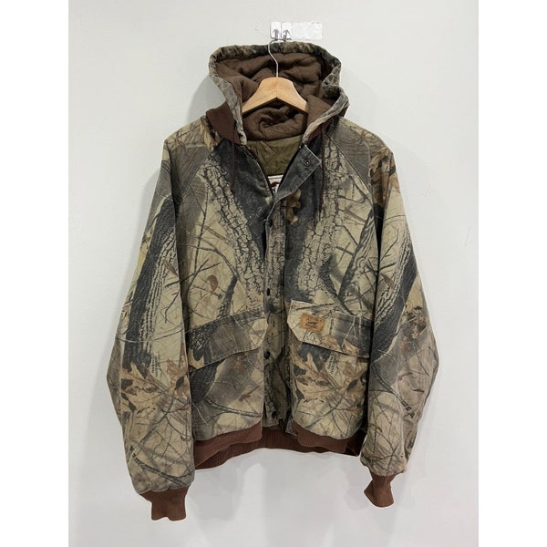 Vintage Real Tree Camo Jacket mossy oak hooded