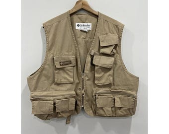 90s LLBEAN フィッシングベスト Mサイズ ベージュ 多ポケット 90s LLBEAN フィッシングベスト Mサイズ ベージュ 多ポケット