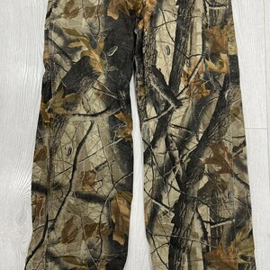 Vintage Camo Real Tree Overalls Mossy Oaks pants 36x34 image 4