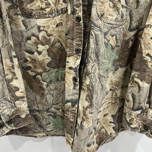 Vtg Cabelas Camo Real Tree Mossy Oaks Button Up Shirt xxl image 5