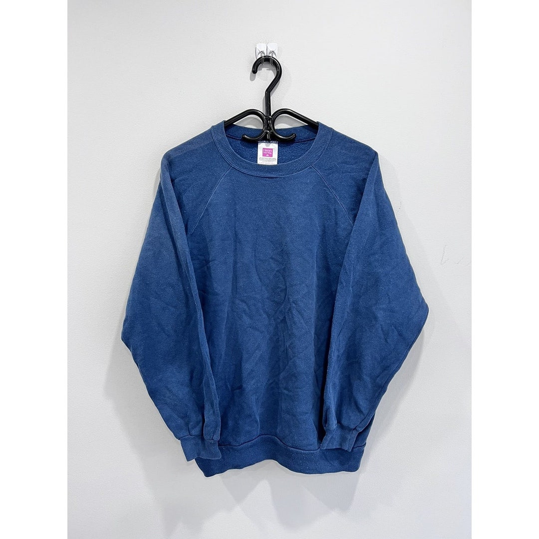 Vintage 90s Womens Blank Sweater Sweatshirt XL 