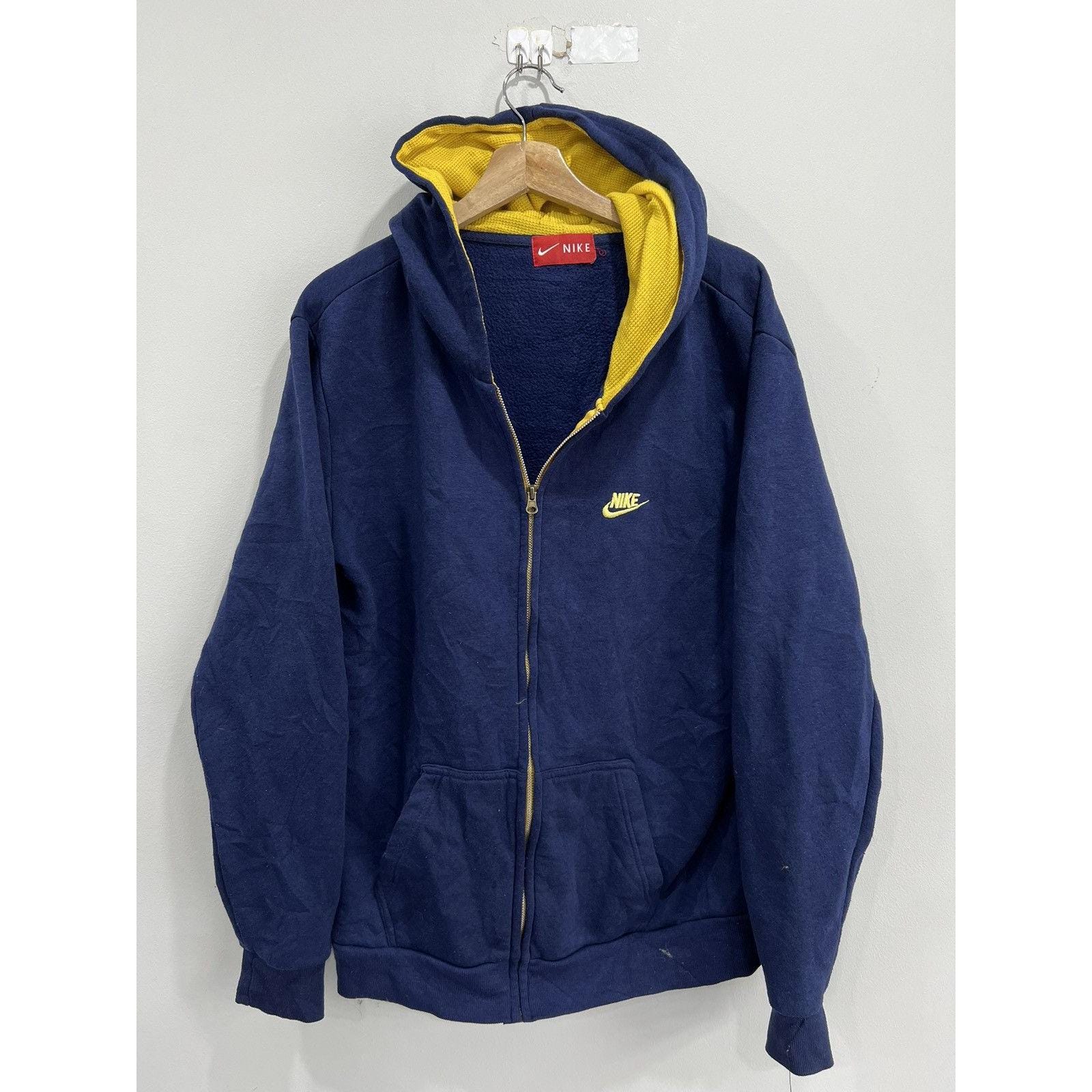 トップス 00s archive OLD NIKE zip hoodie Nike Vintage Y2K Zip Up Hooded Grey Sweatshirt Hoodie W