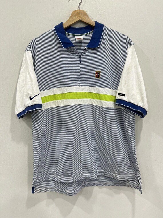 デッドストックNikeナイキvintageチャレンジコート90'sポロシャツ デッドストックNikeナイキ90'sチャレンジコートvintageポロシャツ 90