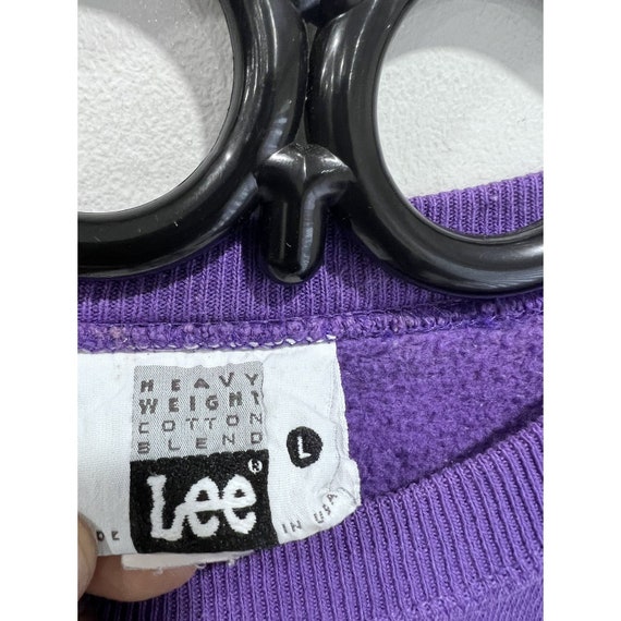Vintate 90s Blank Sweater sweatshirt purple - image 6