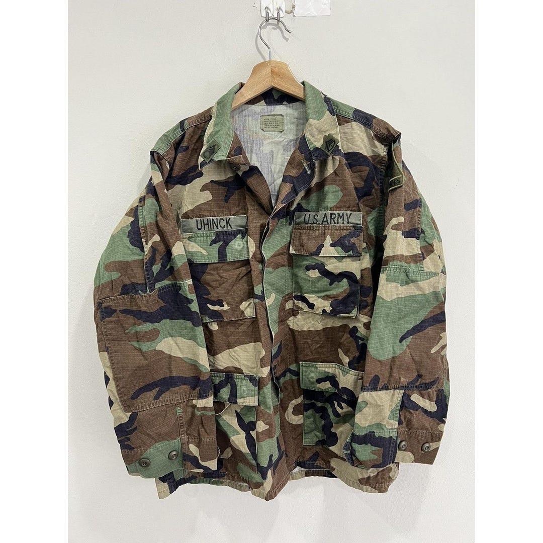 個人装備 vintage 60's 70's KAMO jacket us army VTG 60's 70s Tiger Stripe Camouflage Camo Shirt Jacket US Army