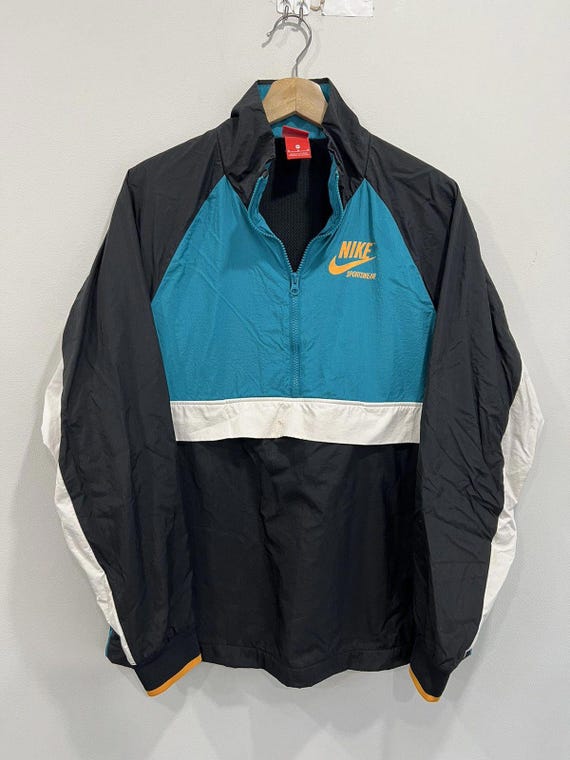 nike quarter zip windbreaker mens