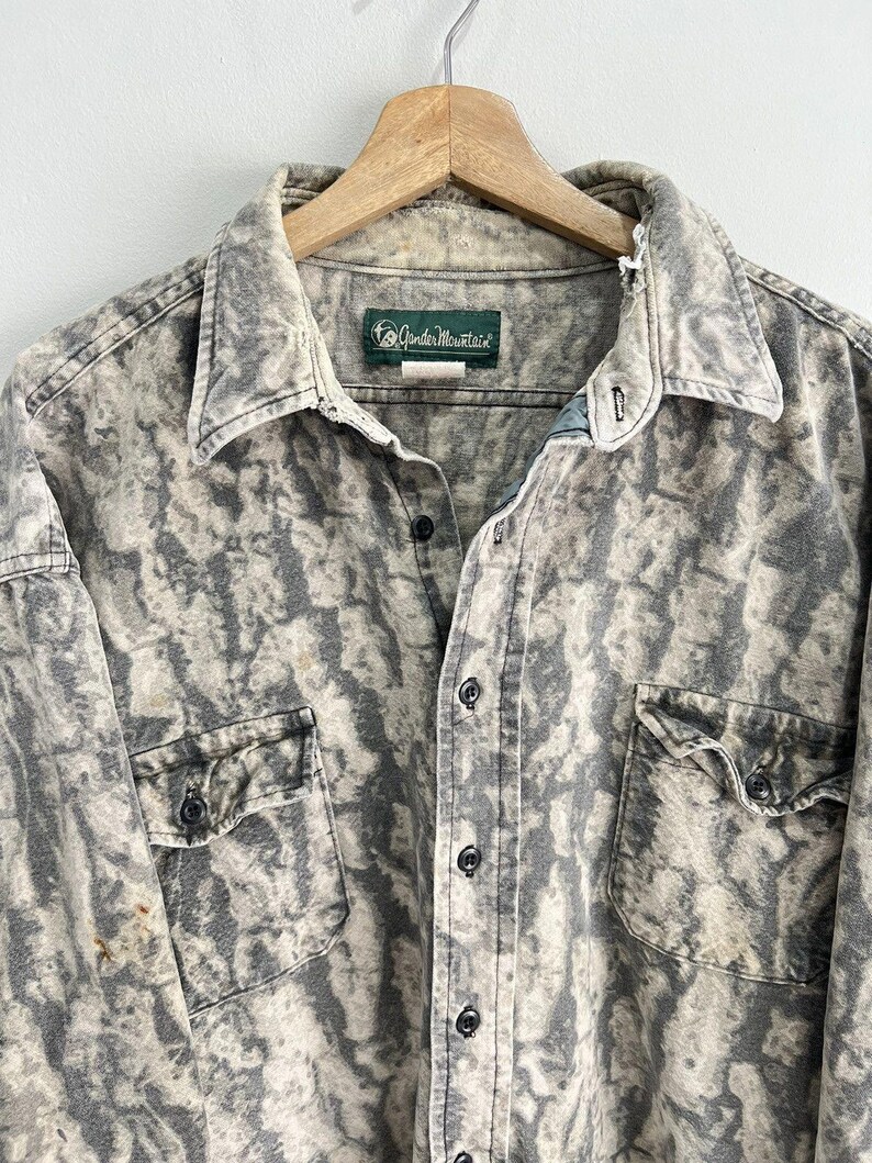 Vintage Camo Real Tree Button Up Shirt mossy oaks 3XL image 4