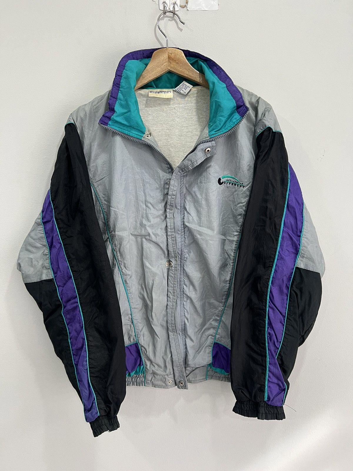 Vintage 80s Givenchy Track Jacket Top Zip up Windbreaker - Etsy