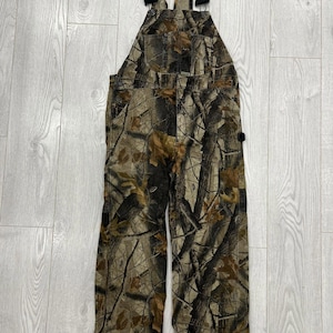 Vintage Camo Real Tree Overalls Mossy Oaks pants 36x34 image 1