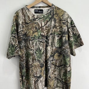 Vintage Camo Real Tree tee shirt mossy oak xxl image 1