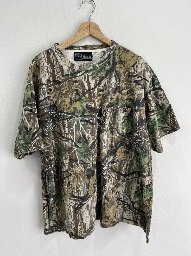 Vintage Camo Real Tree tee shirt mossy oak xxl image 1
