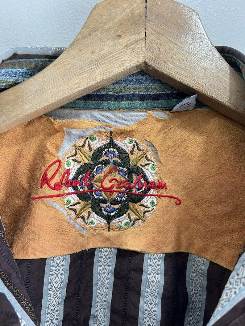 Robert Graham gestreept herenoverhemd met knopen afbeelding 5