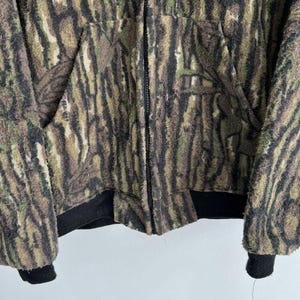 Vintage Camo Mossy Mossy Oaks Fleece Zip Up Hoodie sweater image 4