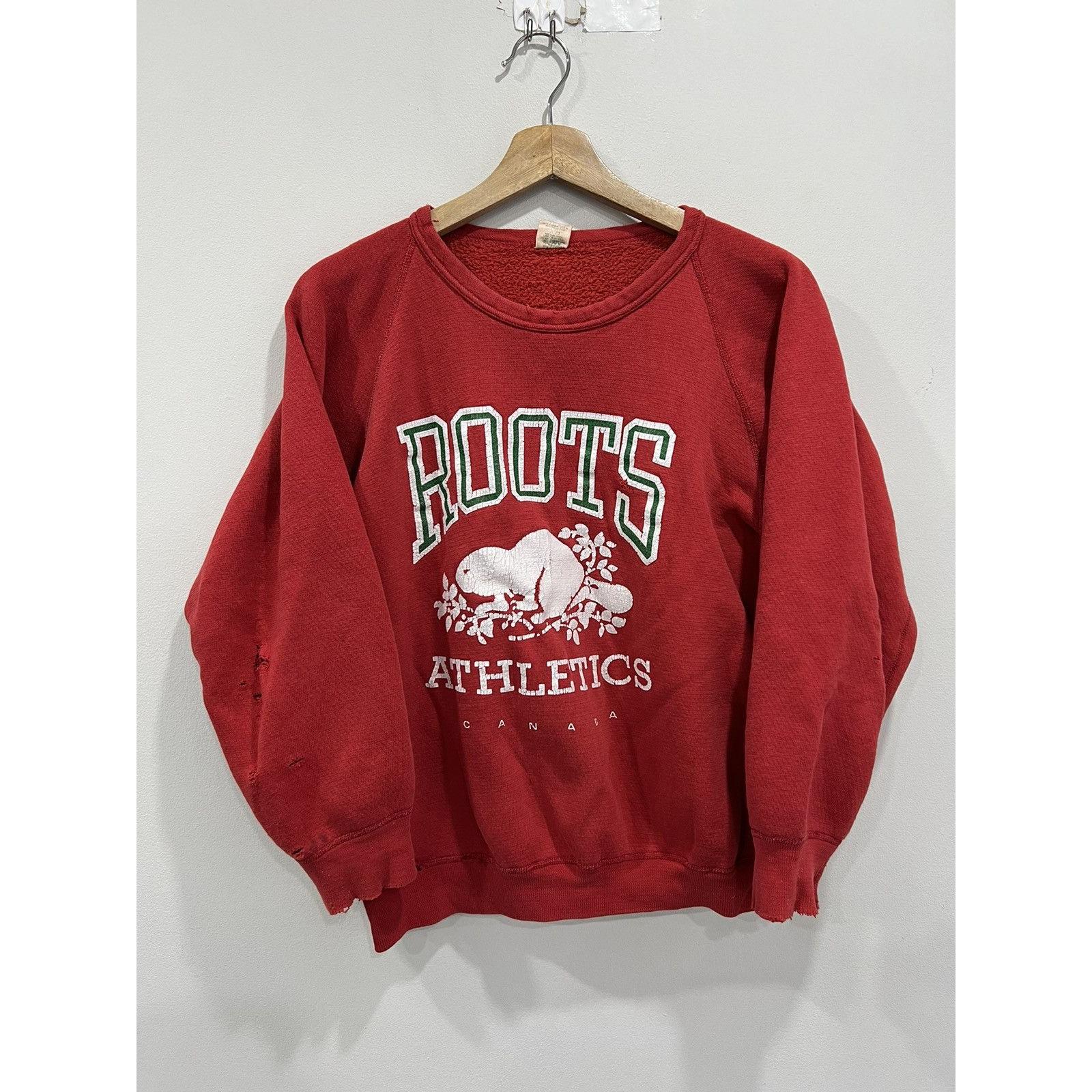 HOT Vintage Roots Canada Roots Crew Sweatshirt Vintage Roots