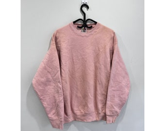 Vintage 90s Blank sweater sweatshirt pink