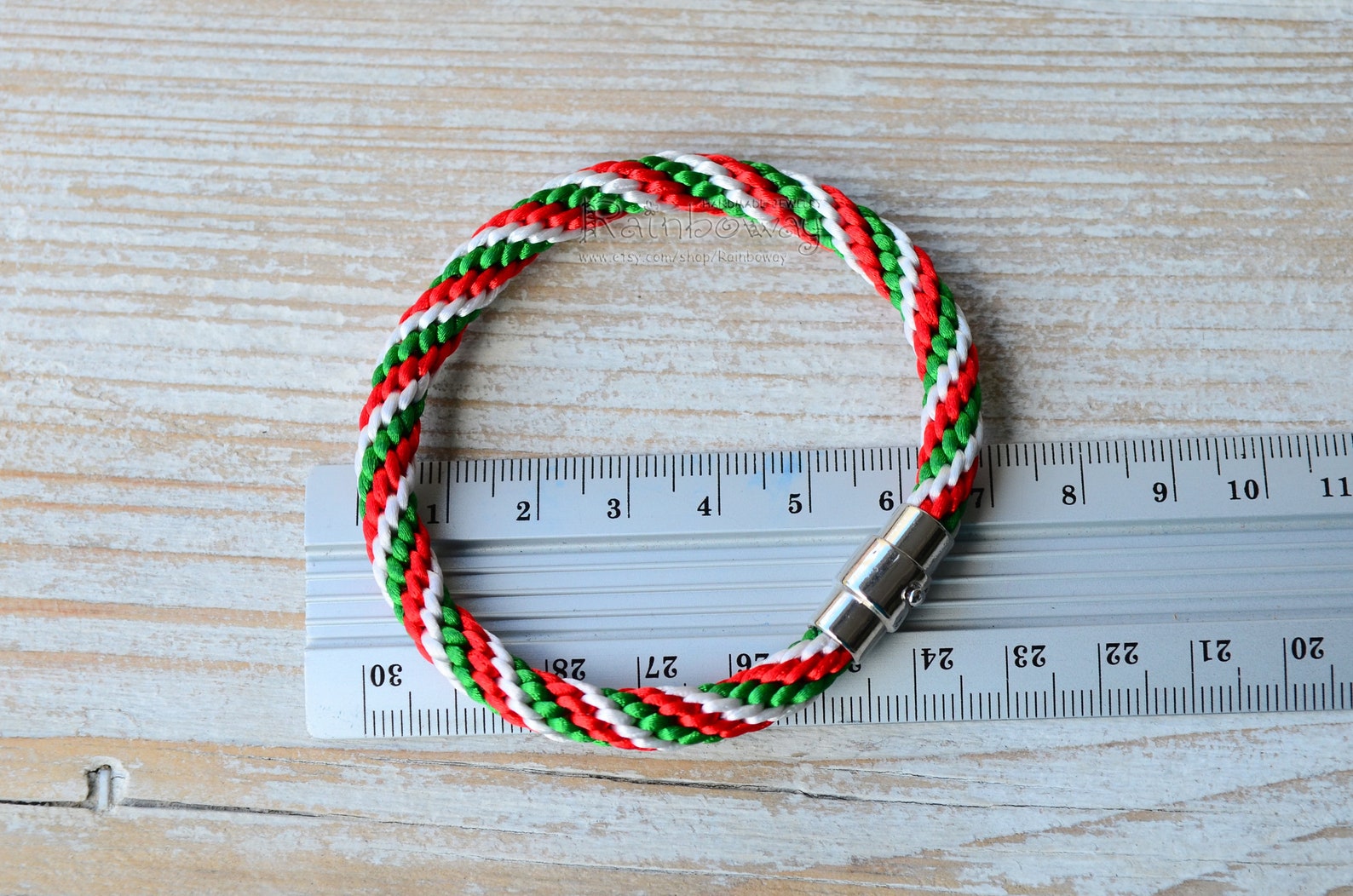 Italian flag bracelet Custom 357 mm friendship bracelet Etsy