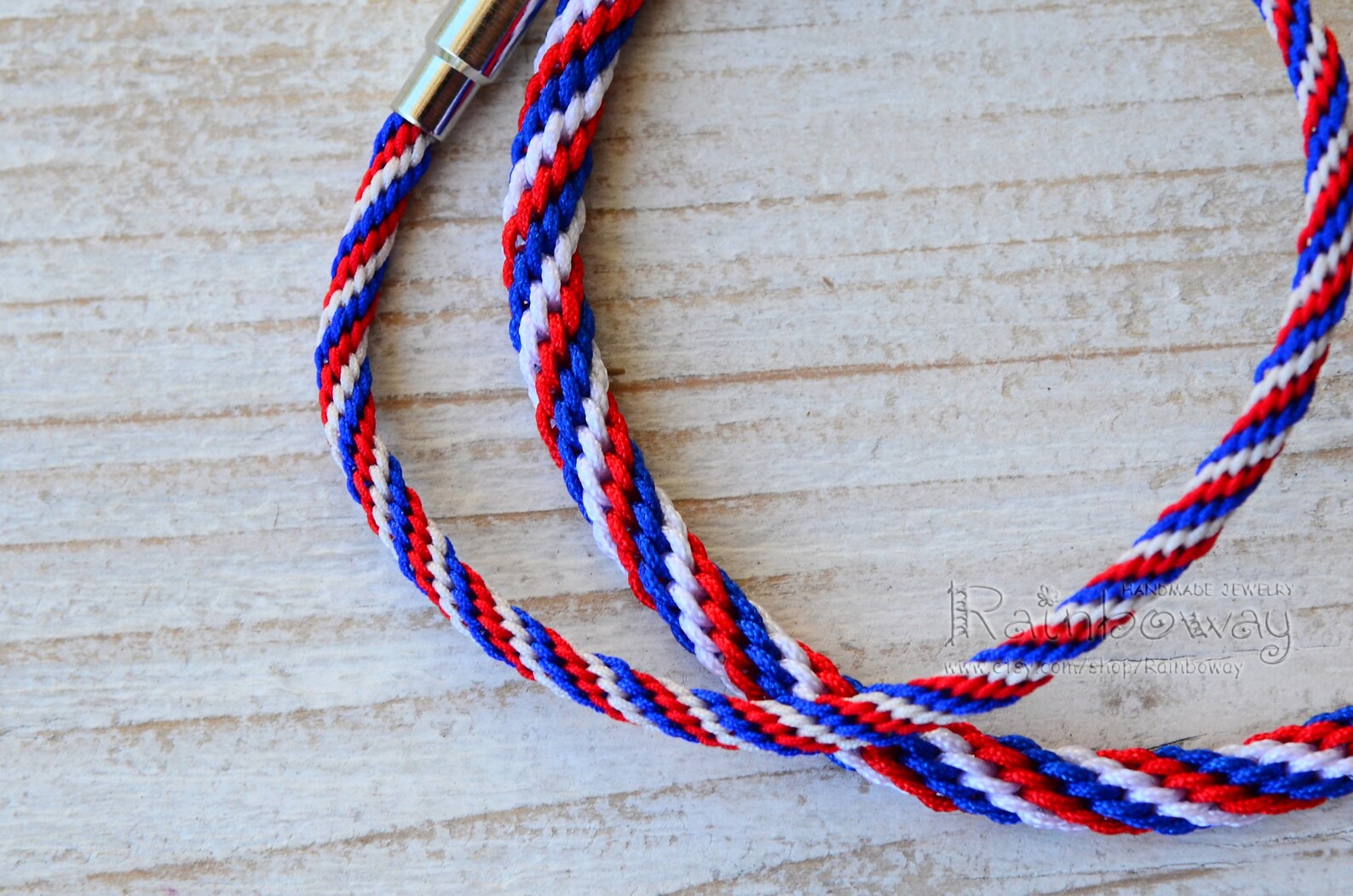 Bracelet drapeau Français Bracelet bleu blanc rouge kumihimo Etsy