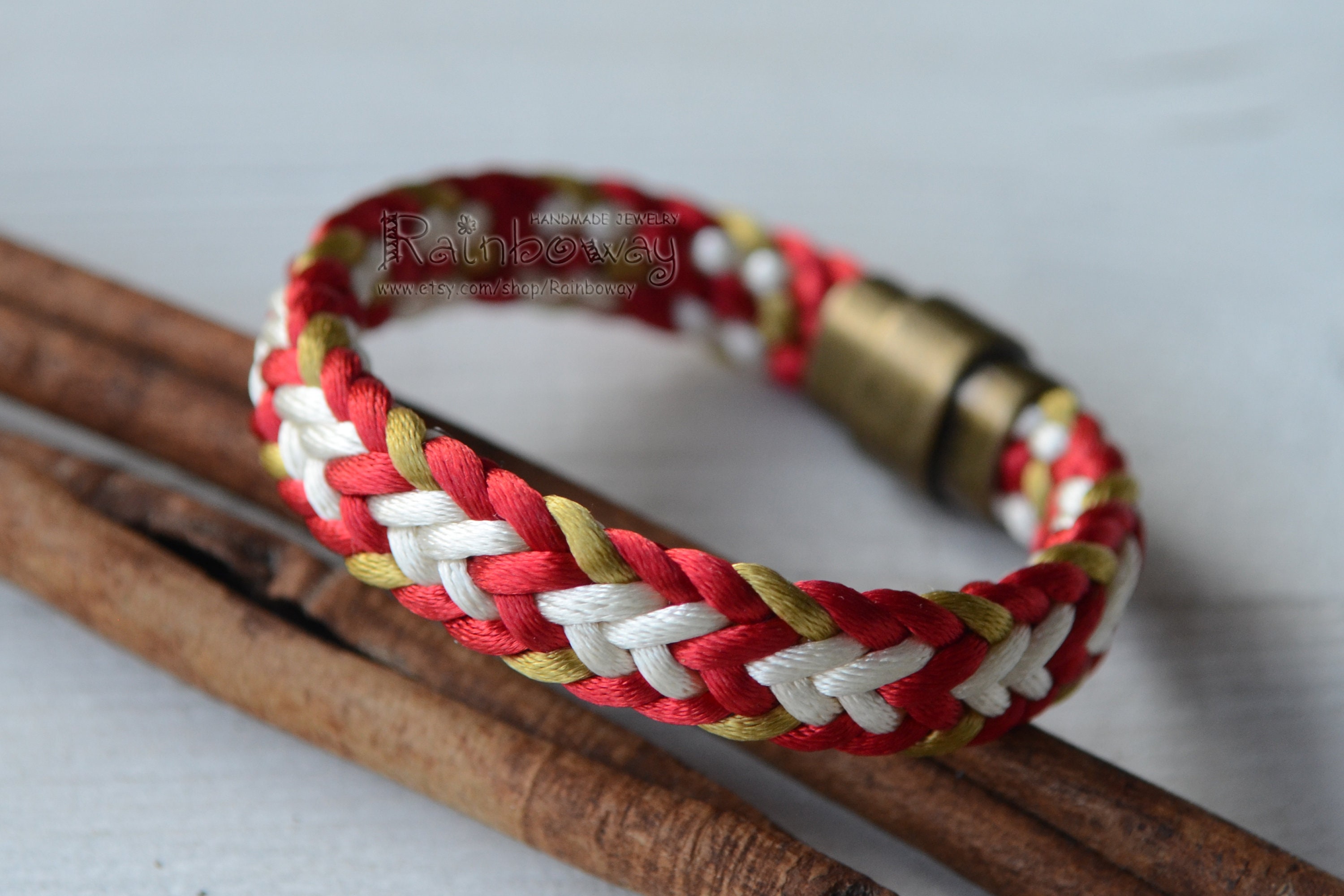 Kumihimo Japanese Braid Bracelets, Stripe Friendship Bracelets, Rope Thread  Bracelets, Woven Round Spirals made to Order - Etsy