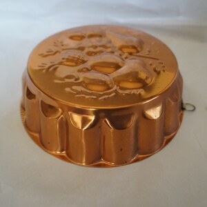 Vintage Copper Cake Mold, 1950s