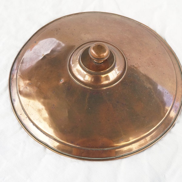 Large  French copper lid, 1950s
