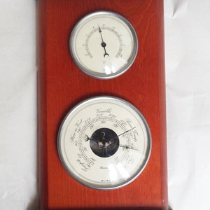 Vintage  Barometer and thermometer , 1960&#39;s, made in France,