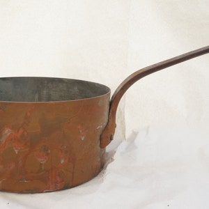 Extra Large Copper Pan, 11.02&quot; Diameter, 5.70&quot; Height, French Copper Pot