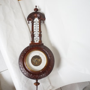 Antique barometer, thermometer 1950s