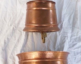 Antique Hammered Copper Fountain, 1800s